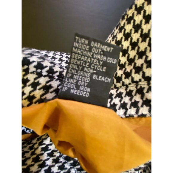 Maurices Medium Houndstooth Wool Blend Blazer Jacket Professional Workwear Retro - Picture 5 of 5